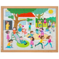 Samen bewegen - op het schoolplein | Educo | Legpuzzel | 102 puzzelstukken | GEZOND.