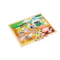 Samen bewegen - op de kinderboerderij | Educo | Legpuzzel | 102 puzzelstukken | GEZOND.