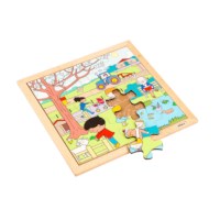 Seizoenen - lente | Educo | Legpuzzel | 16 puzzelstukken | KIJKSEIZOEN.