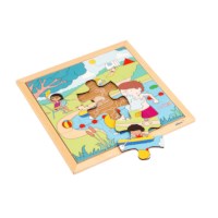 Seizoenen - zomer | Educo | Legpuzzel | 9 puzzelstukken | KIJKSEIZOEN.
