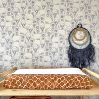 Hoes voor aankleedkussen | Witlof | Once upon a dream | Hazelbrown/offwhite