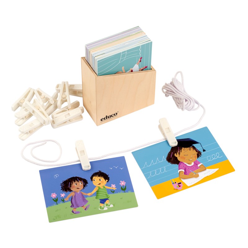 Dagritme - met  lijn en knijpers | Kaartenset