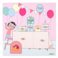 Verjaardag | Educo | Inlegpuzzel | 9 puzzelstukken | VERRASSING.