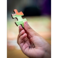 Giraffe - samen in het wild | Educo | Legpuzzel | 121 puzzelstukken | DIERENVRIEND.