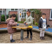 Hark - kort - blauw | Educo | Zandmateriaal | BUITENBOEL.