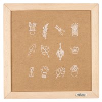 Mijn boodschappentas - kamerplanten | Educo | Legpuzzel | Met omkeerstukken | 12 puzzelstukken | KEEROM.