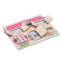 Sleuteldief - slotenbord villa | Educo | Spelbord | KINDERSLOT.