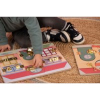 Sleuteldief - slotenbord villa | Educo | Spelbord | KINDERSLOT.