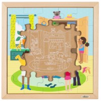 Dagelijkse routine - aankleden | Educo | Legpuzzel | 25 puzzelstukken | GEZOND.