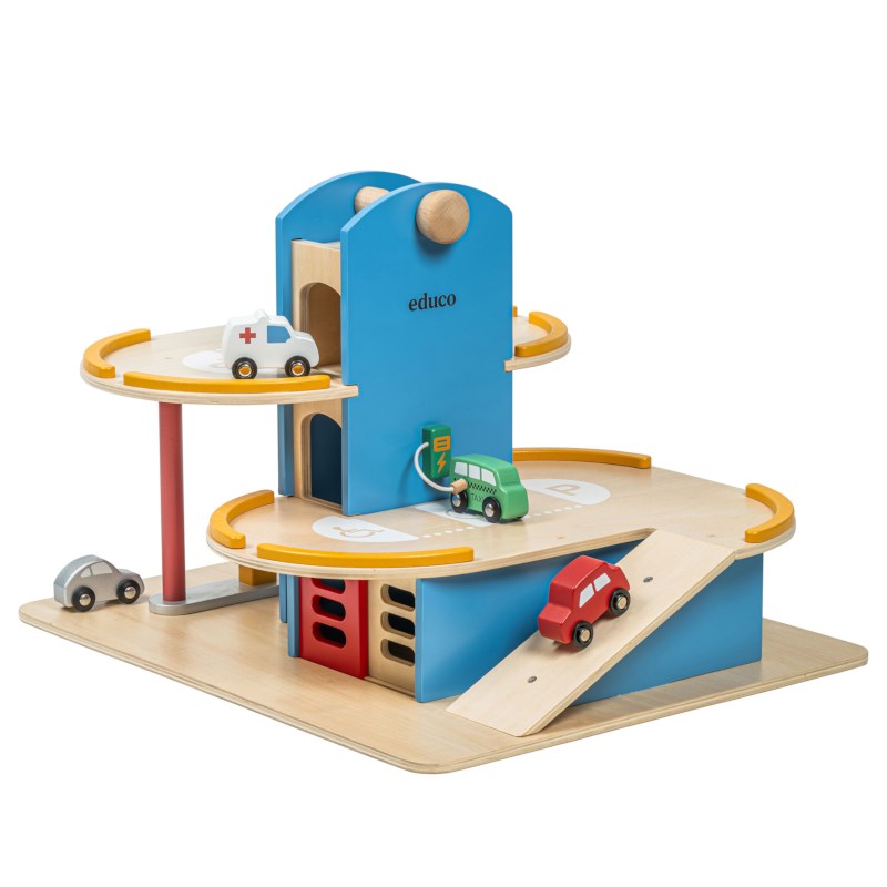 Garage - met auto's | Educo | Speelset | SPEELWERELD.