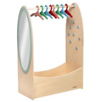 Kledingrek - verkleedkleren | Educo | Rollenspelmeubel | Met kleerhangers | HUISRAAD.