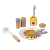 Dinerset - voedselset | Educo | Rollenspelaccessoire | Met gerei | 22-delig | SPIJS.