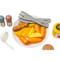 Dinerset - voedselset | Educo | Rollenspelaccessoire | Met gerei | 22-delig | SPIJS.