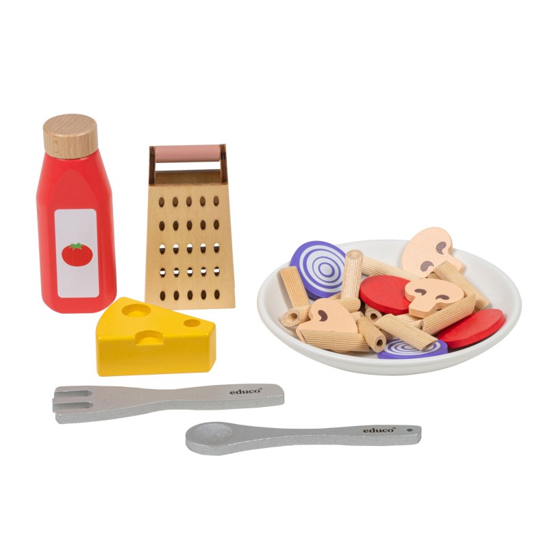 Pastaset - voedselset | Educo | Rollenspelaccessoire | Met gerei | 29-delig | SPIJS.