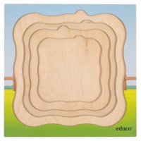 Op de boerderij - groei koe | Educo | Lagenpuzzel | 31 puzzelstukken | GROEIGEHEIM.