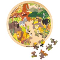 Leefgebieden - savanne | Educo | Legpuzzel | 49 puzzelstukken | NATUURLIJK.
