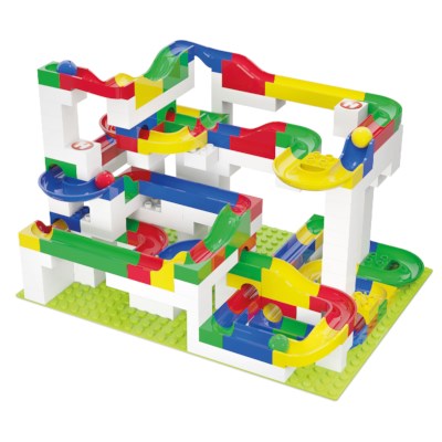 Hubelino duplo knikkerbaan review & voorbeelden