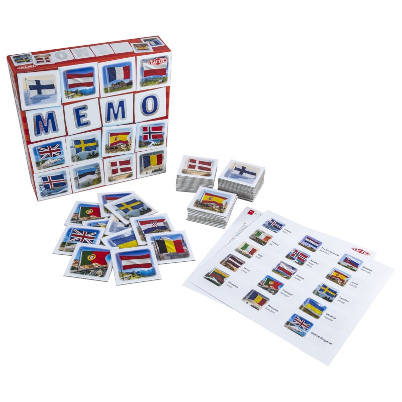 Memospel vlaggen | Tactic