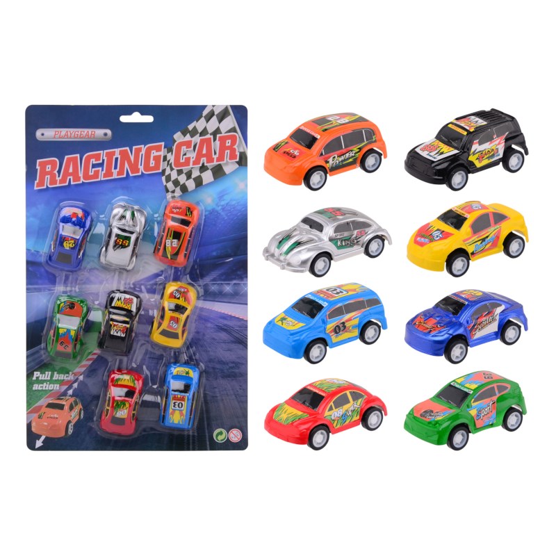Speelgoedauto's pullback | Set à 8 stuks