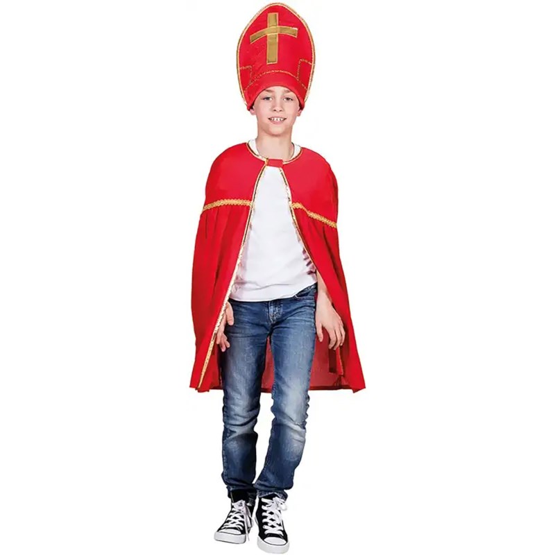 Verkleedkleding Sinterklaas | Cape en mijter | Voor kinderen