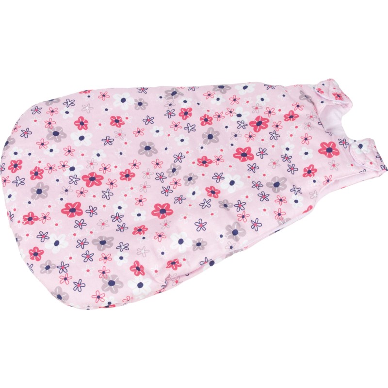 Poppenslaapzak bloemen | Voor poppen van 30 tot 40 cm