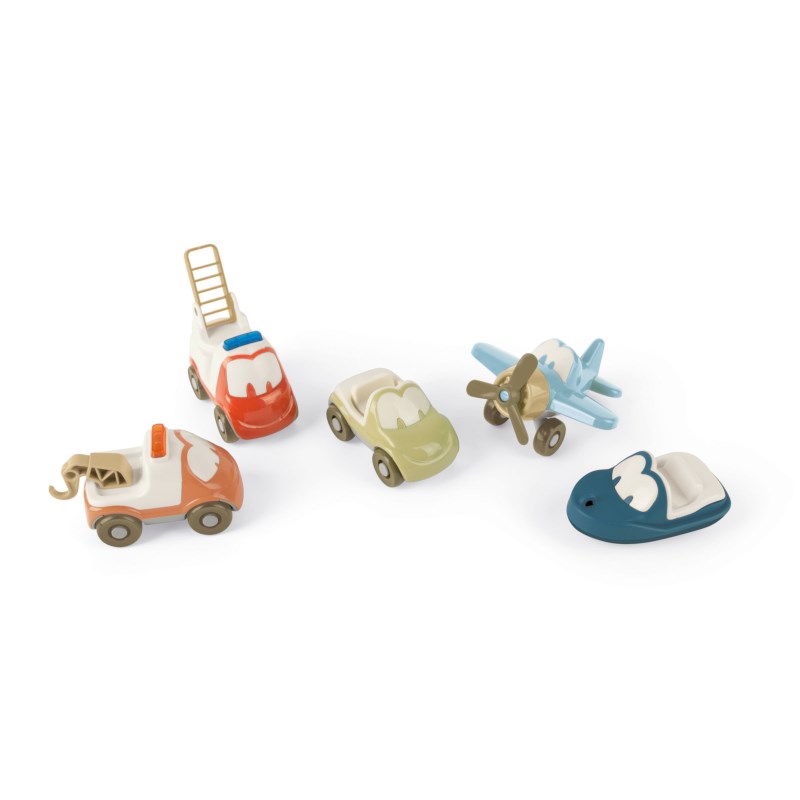 Fun cars | Dantoy | Gerecycled | Set à 5 stuks