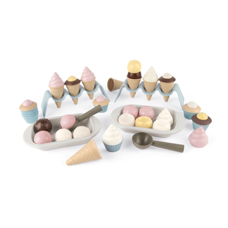 Speelgoedcupcake en - ijsjesset | Dantoy | Bioplastic | 54-delig