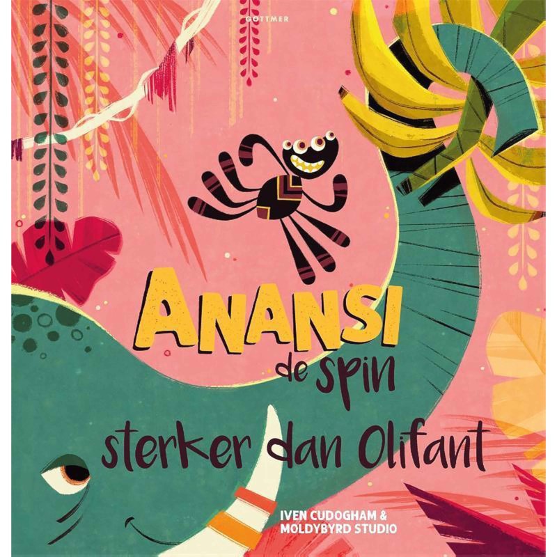 Leesboek Anansi de spin sterker dan olifant | Groep 1-2 | Kinderboekenweek 2022