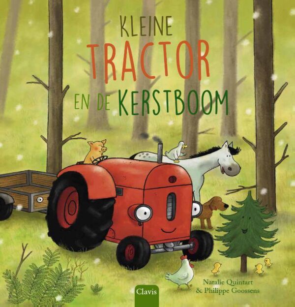 Leesboek Kleine tractoren de kerstboom