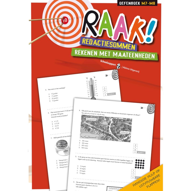 Oefenboek Rekenen met maateenheden | Groep 7-8 | Raak! Redactiesommen