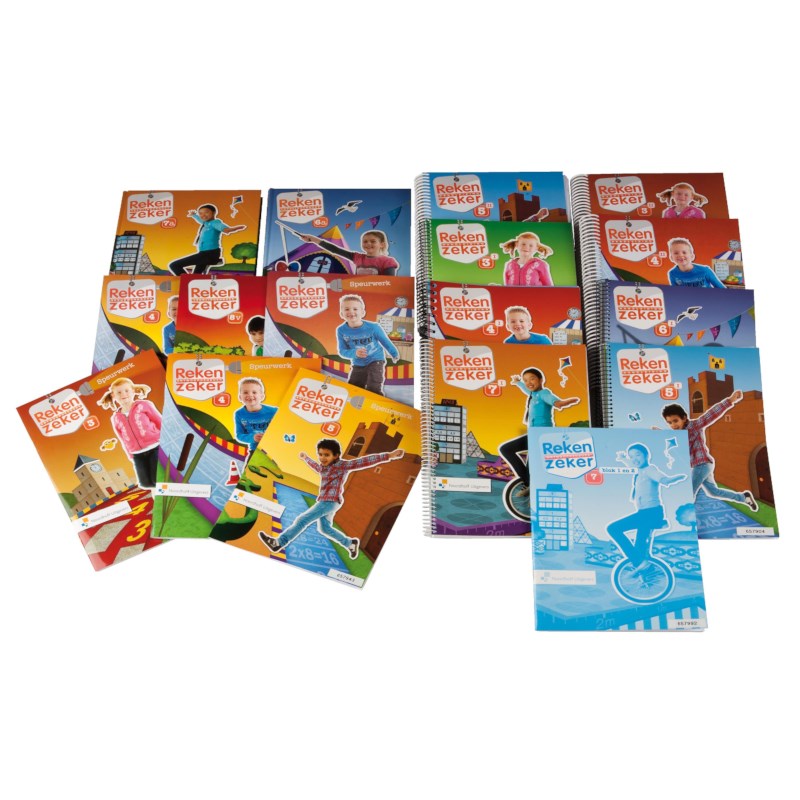 Rekenschrift 8 blok 1/2, Reken zeker