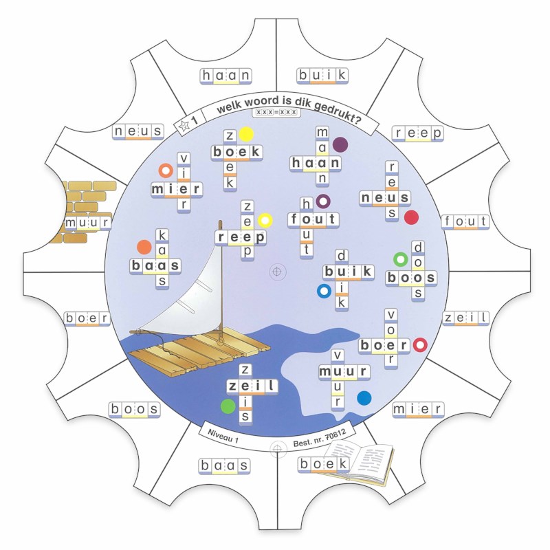Taal map 2 Letter- en woordherkenning, plaatsbepaling | Paletti