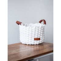 Opbergmanden | Korbo | Wit | Maat M | Set van 2 
