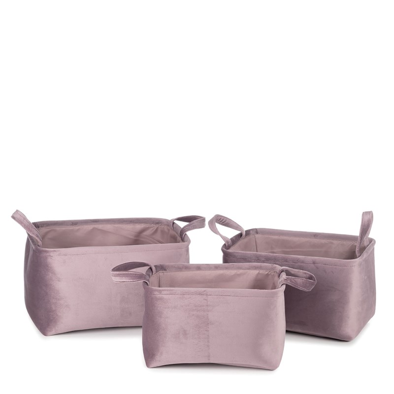 Opbergmanden | Billie | Lavendel | Set van 3 