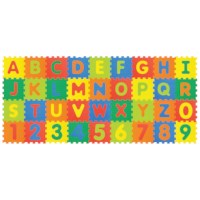 Puzzelmat met letters en cijfers 