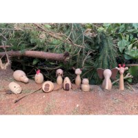 Dieren | Hout | Set à 10 stuks