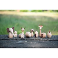 Dieren | Hout | Set à 10 stuks