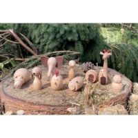 Dieren | Hout | Set à 10 stuks