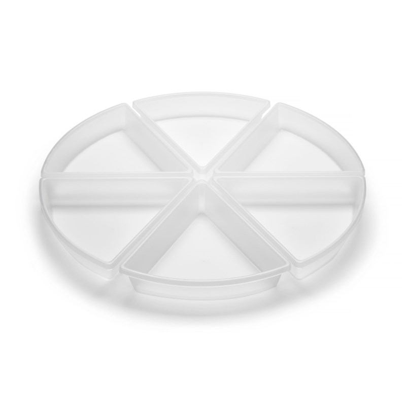 Sorteerbakken | Lichtdoorlatend | Wit | Set à 6 stuks