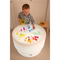 Sorteerbakken | Lichtdoorlatend | Wit | Set à 6 stuks