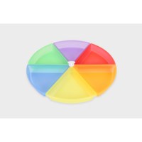 Sorteerbakken | Lichtdoorlatend | Gekleurd | Set à 6 stuks