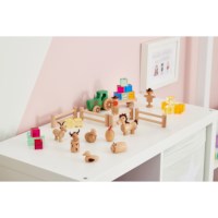 Boerderijdieren | Hout | Set à 15 stuks
