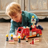 Brandweerauto | Tender Leaf | Hout