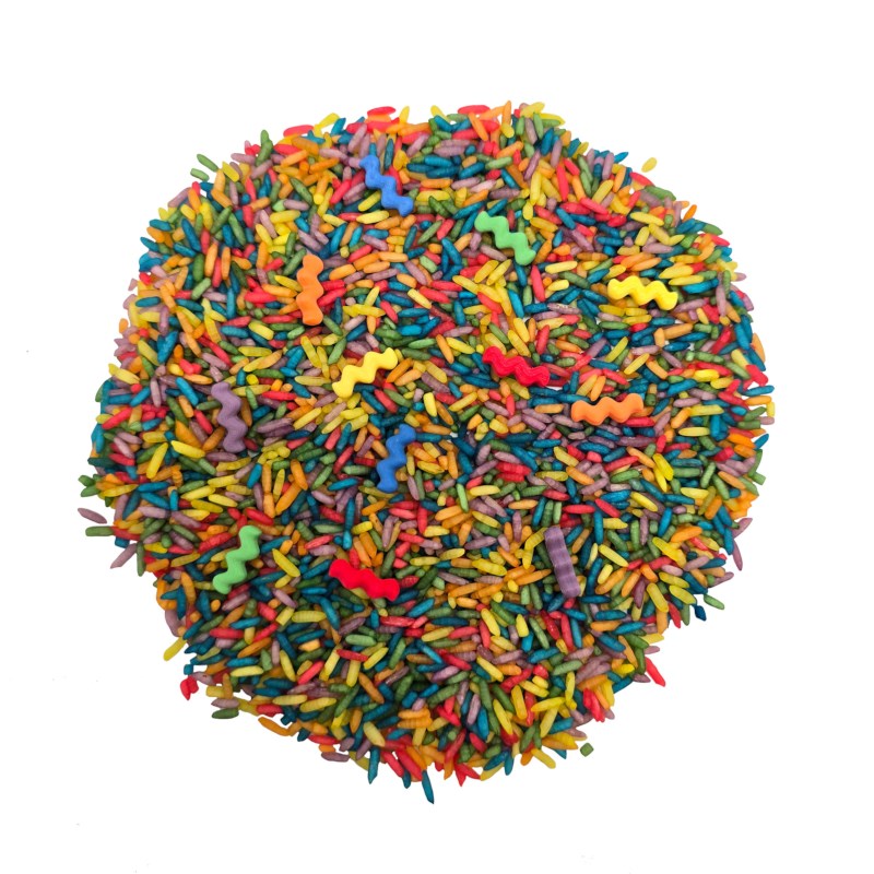 Speelrijst wave | Grennn | Regenboog | 750 gram