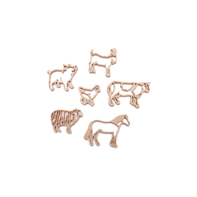 Boerderijdieren uitstekers | Grennn | 6-delig