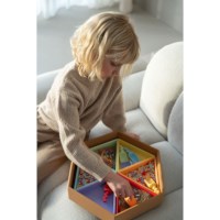 Speelbak Mandigo met 6 inlegbakken | Grennn | Regenboog