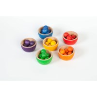Sorteerbakjes met knikkers | Grapat | Regenboog