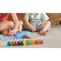 Houten poppetjes Nin® | Grapat | Regenboog