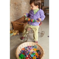 Poppetjes Nin® met ringen en schijven | Grapat | Regenboog