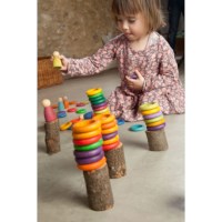 Poppetjes Nin® met ringen en schijven | Grapat | Regenboog